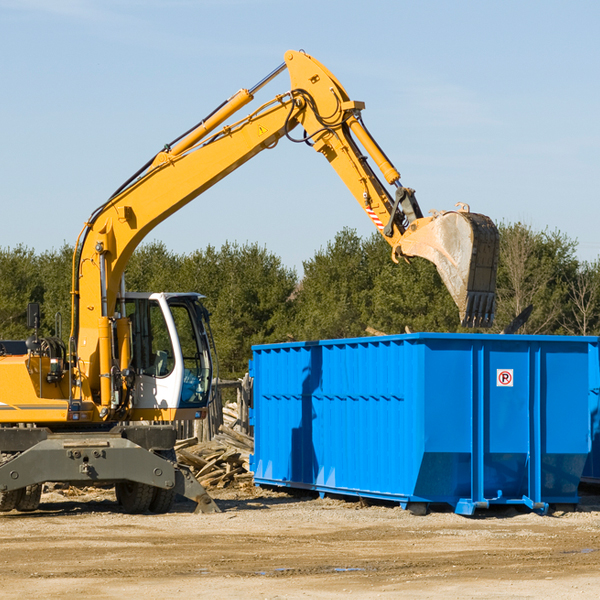 how many times can i have a residential dumpster rental emptied in Montezuma